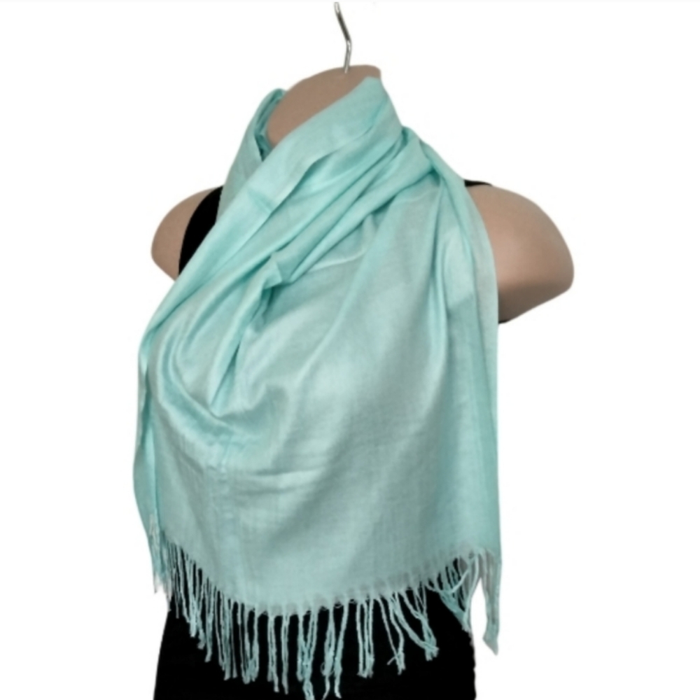 Soft aqua scarf